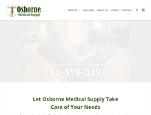 Tablet Screenshot of osbornemedicalsupply.com